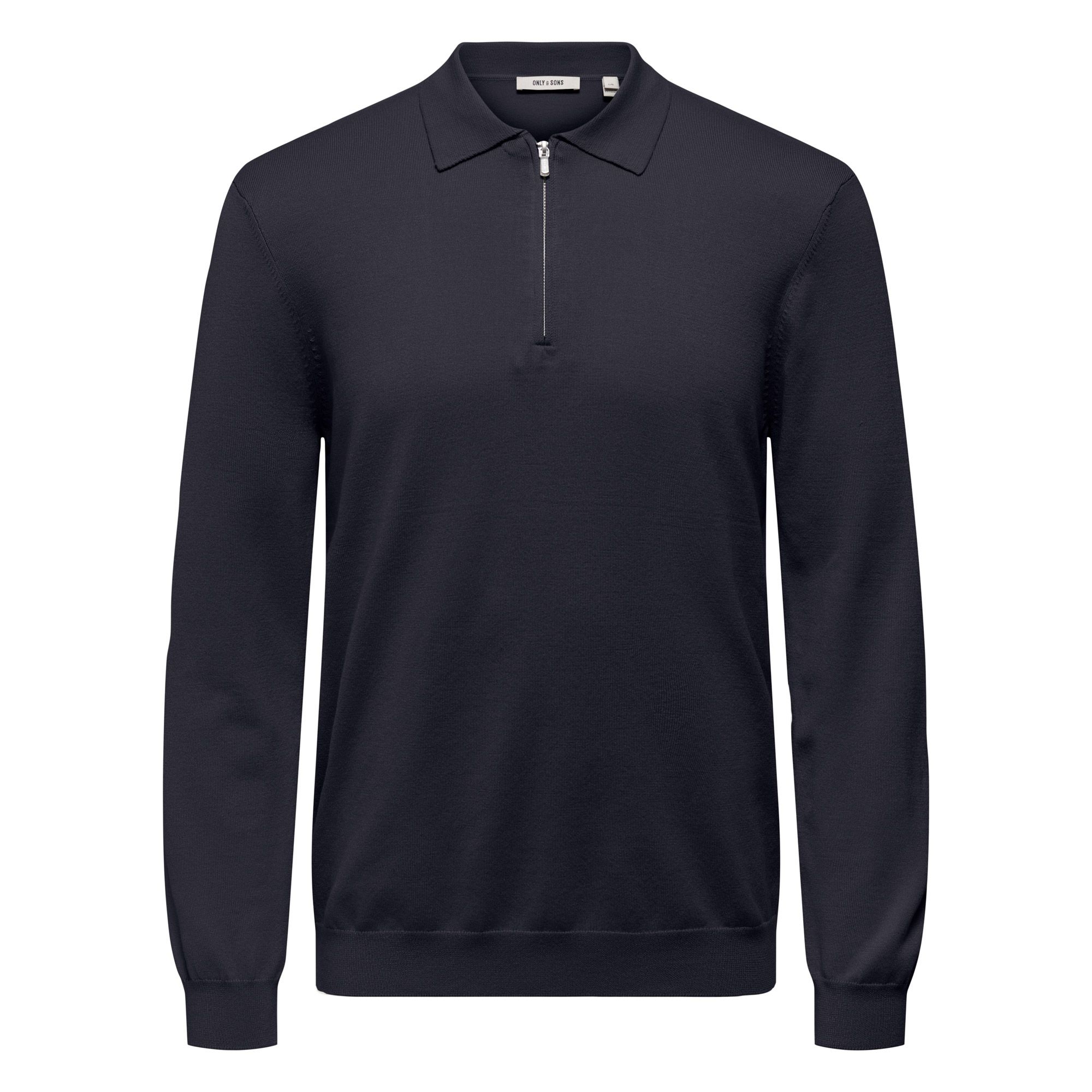 メンズウェア TFW49 HALF ZIP COLLARLESS POLO Only & Sons Wyler Life Knit Half Zip Polo shirt Men | Plutosport
